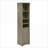 Cabinets with 4 Adjustable Shelves &amp; Laundry Hamper, 15.8"D x 13.8"W x 63.8"H Slate Gray Small Space Storage | Minimalist | MDF