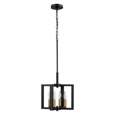 Luminaire suspendu en croix à 4 lumières Wismar
