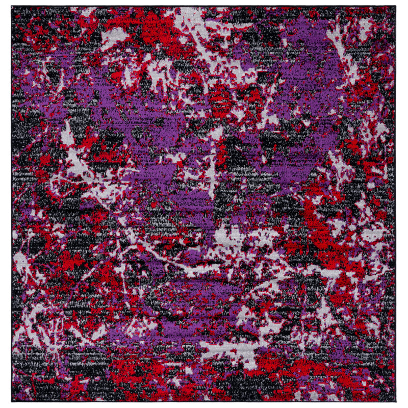 Skyler Performance Abstract Rug, Square 6'7"