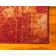Tapis orange / beige à motif abstrait Veyo