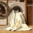 Machine Washable Osnas Oboe Classic Damask Rug in Beige – Beige Binding-945947292