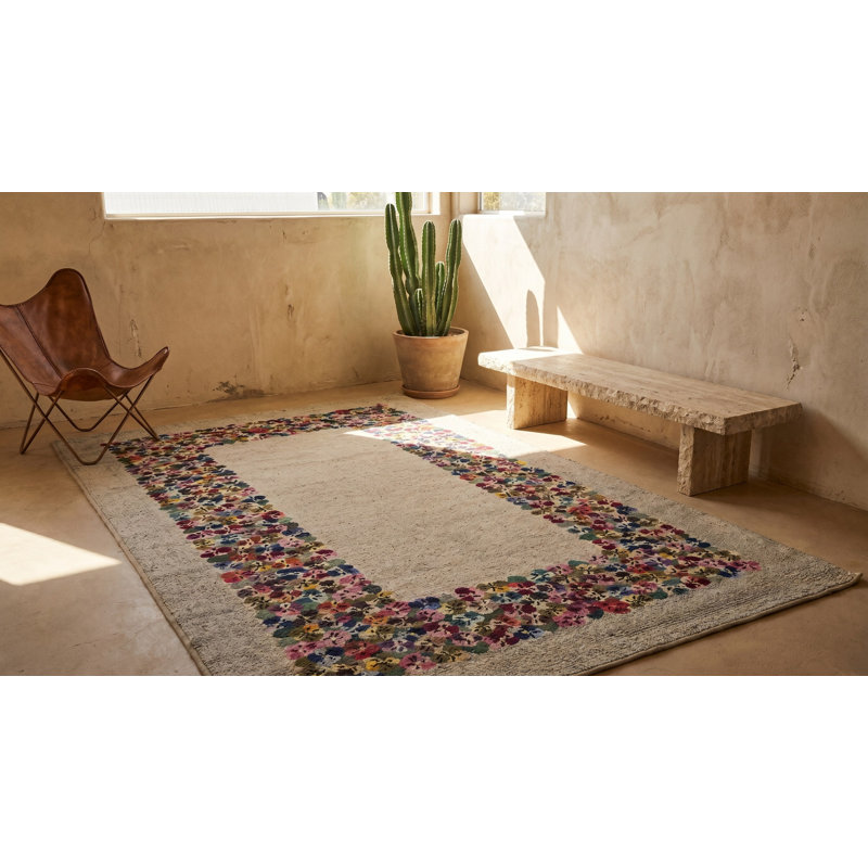 Wool Floral Area Rug