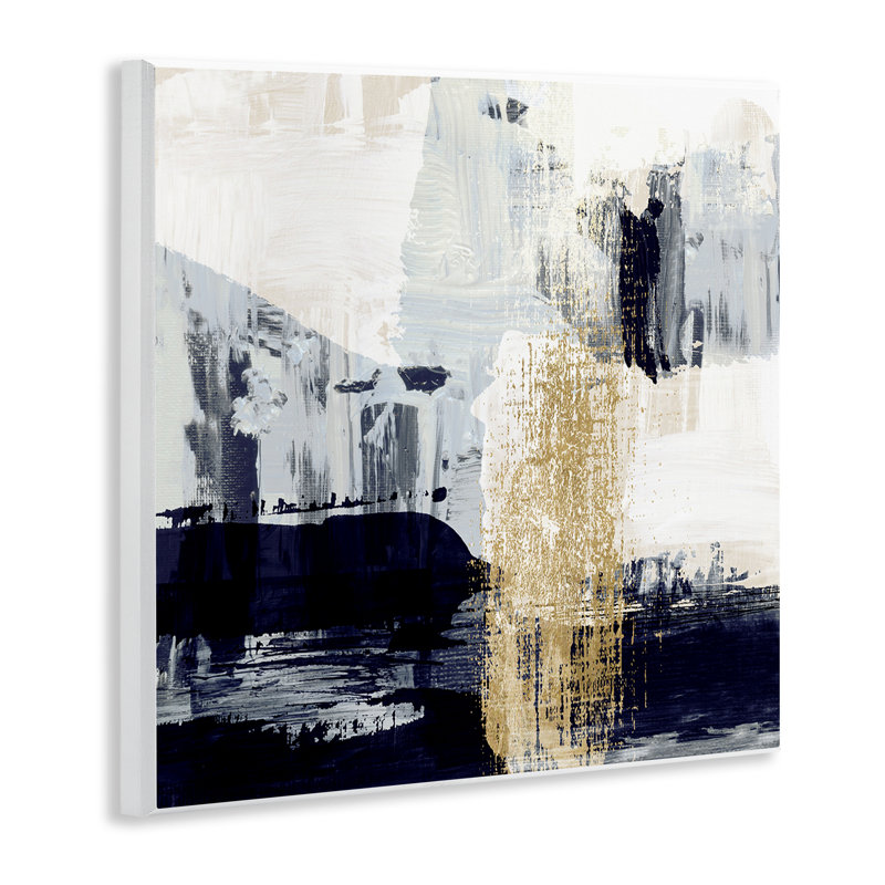 «Gold Paint Stroke Abstract» par Susan Jill