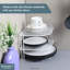 Buckingham 3 Tier Corner Plate Rack Kitchen Cupboard Tidy Storage Organiser-797322371