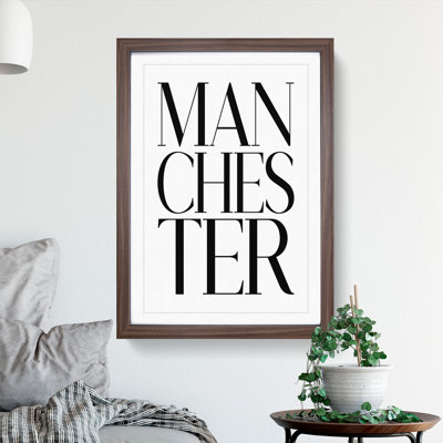 Manchester - Picture Frame Typography