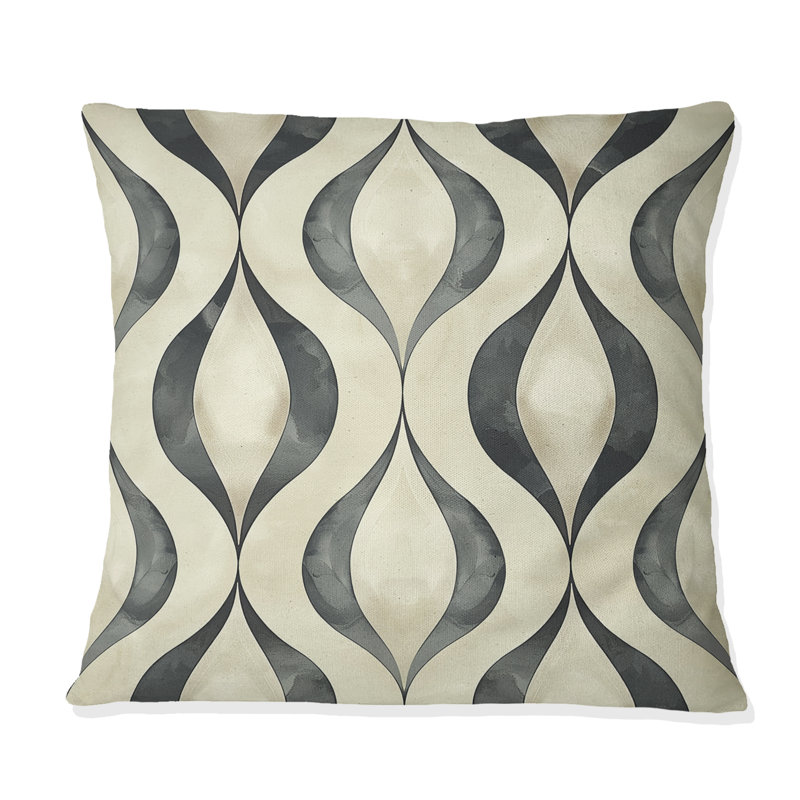Coussin Beige, H 16 po x l 16 po
