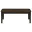 Ensemble de tables basses 3 pièces avec finition brun foncé
