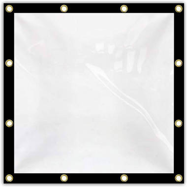 Covers & All Couvre et toute la bâche transparente pour l'extérieur, 18 oz  avec une toile enduite de vinyle résistante aux intempéries de 20 mil (10  pi x 12 pi) - Wayfair Canada