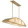 Legacy 4-Light Linear Chandelier in Warm Brass by Breegan Jane
