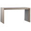 Merwin Reclaimed Pine 68" Waterfall Style Dining Table and Cutout Detail-72049338