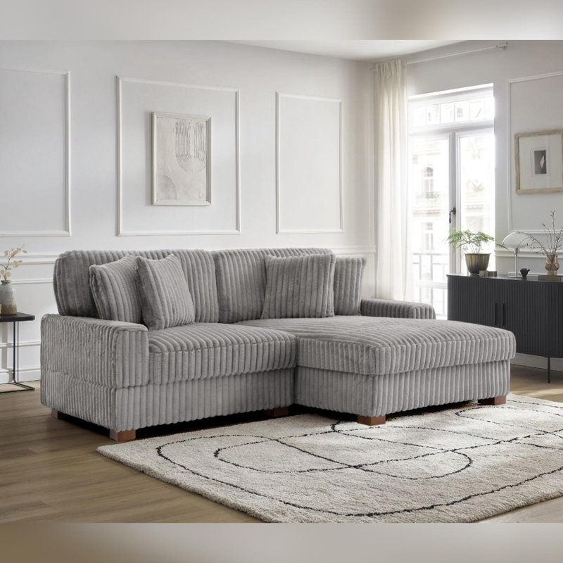 Modular Corner Sofa, Light Grey