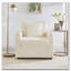 Fauteuil d'appoint confortable en velours côtelé-1727909131