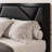 Bethina Vegan Leather Metal Platform Bed-592327866