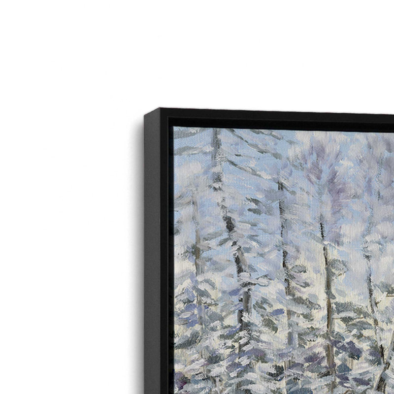«Winter Forest» par Dogwood, Toile avec cadre, Noir, L 48 x H 36
