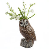 Flower Vase - O/S - Owl - Tawny Owl