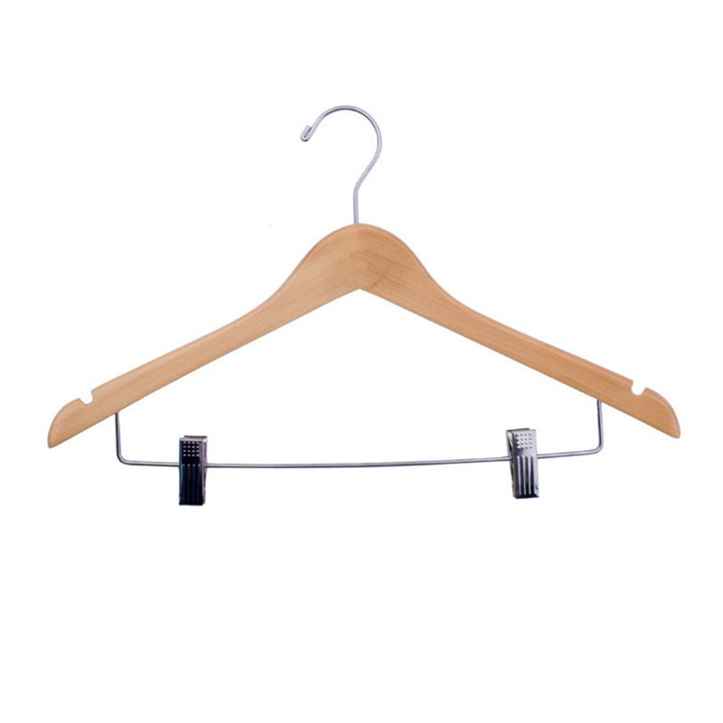 Wood Hangers With Clips