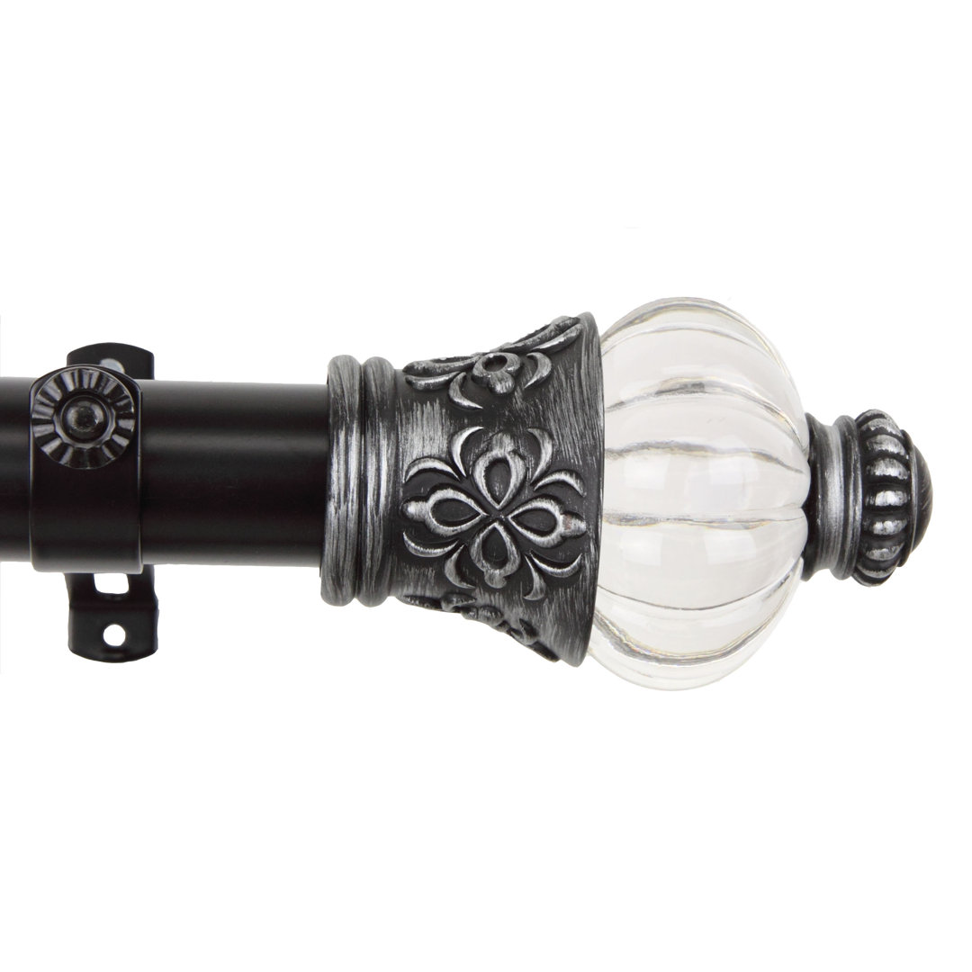 Shute Adjustable Single Curtain Rod Astoria Grand 