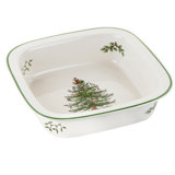 Spode Christmas Tree Square Rim Dish/Baker 10"