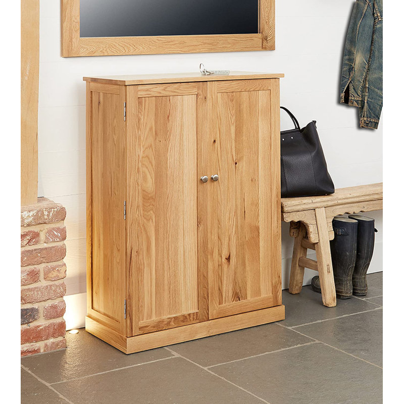 Oscar 18 Pair Solid Wood Shoe Storage Cabinet
