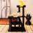 40.9" Nightfall Cat Tree With Coffin Bed, Black Cat Tower With Soft Mat And Sisal Scratching Posts
