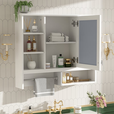 Armoire de toilette murale blanche moderne