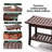 Acacia Wood Shower Bench – 100% Solid Wood, Water-Resistant, Anti-Slip & Scratch-Resistant, 400lbs Capacity, Ideal for Bathroom, Spa & Sauna