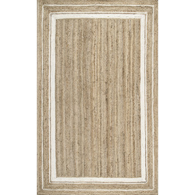 Ankita Bordered Jute Area Rug