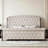 Dulane Queen Size Tufted Upholstered Sleigh Bed, Modern Chenille Platform Bed Frame, No Box Spring Required, cream-622284382