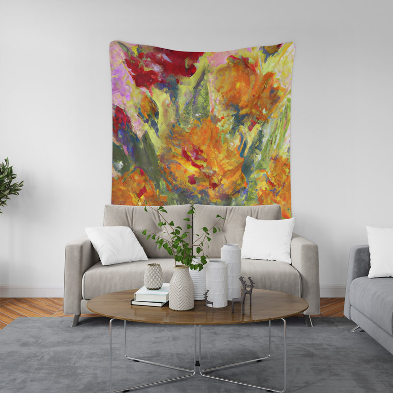 Tapisserie murale, H 88 po x l 104 po