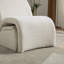 Fauteuil rembourré moderne avec repose-pieds en chenille