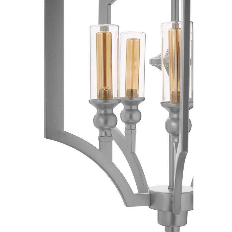 Becket 5 - Light Silver Geometric Pendant