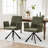 Swivel Upholstered Dining Chair, Mid Century Modern Kitchen Chair with Metal Legs-1279621862