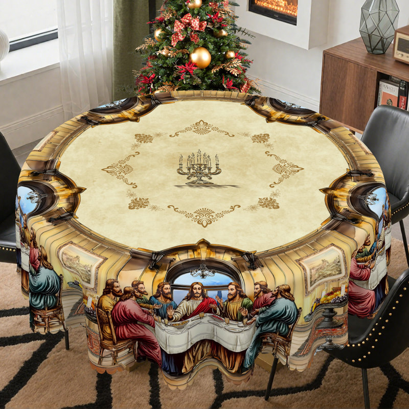 Nappe lavable Christmas Atmosphere Decorations