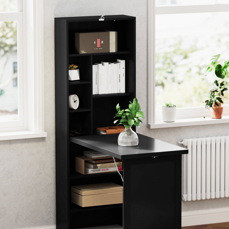 Shonteria Foldable Writing Desk, Black