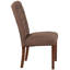 Chaise parsons Prompton avec pieds en acajou-692434461