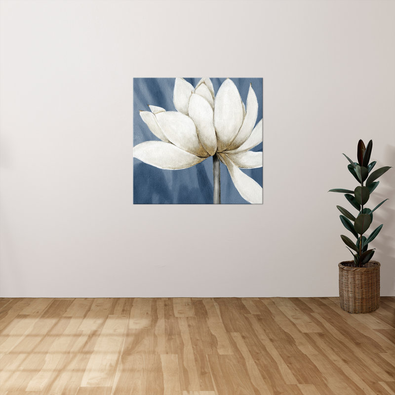 "Regal Waterlily II" par Carol Robinson, reproduction sur toile, H 18 po x l 18 po x P 1 po