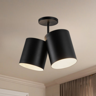 Keiko Steel Semi Flush Mount