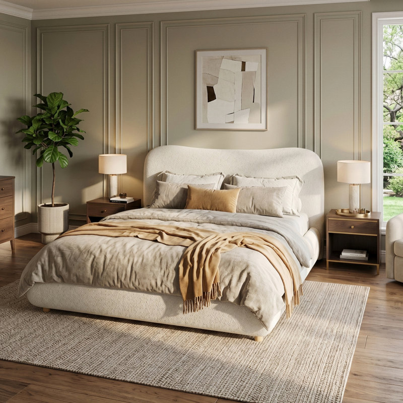 Upholstered Ottoman Storage Bed, Double (4'6)