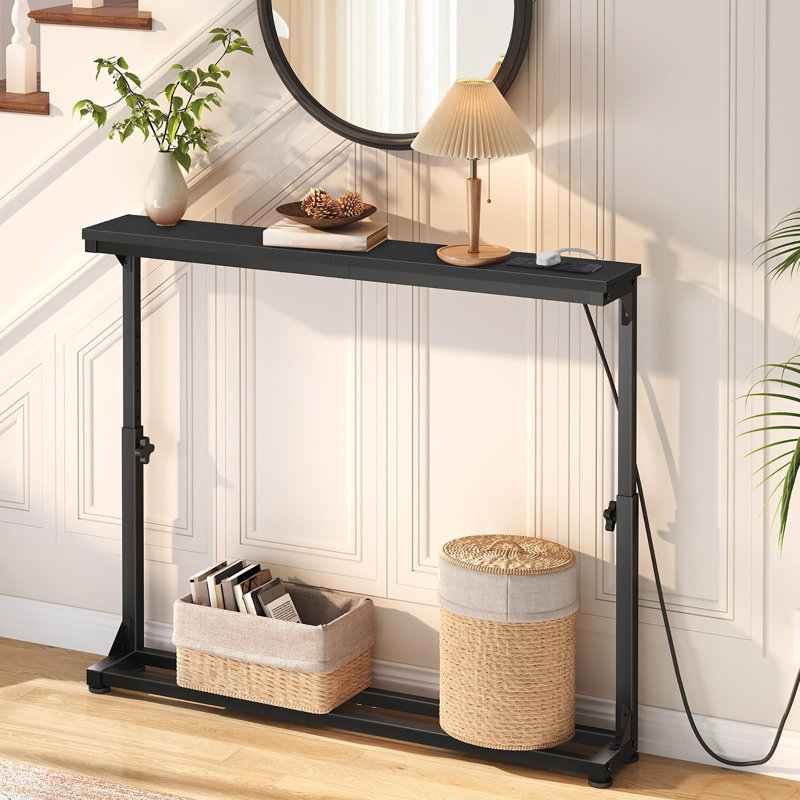 100cm Console Table, Rustic Brown