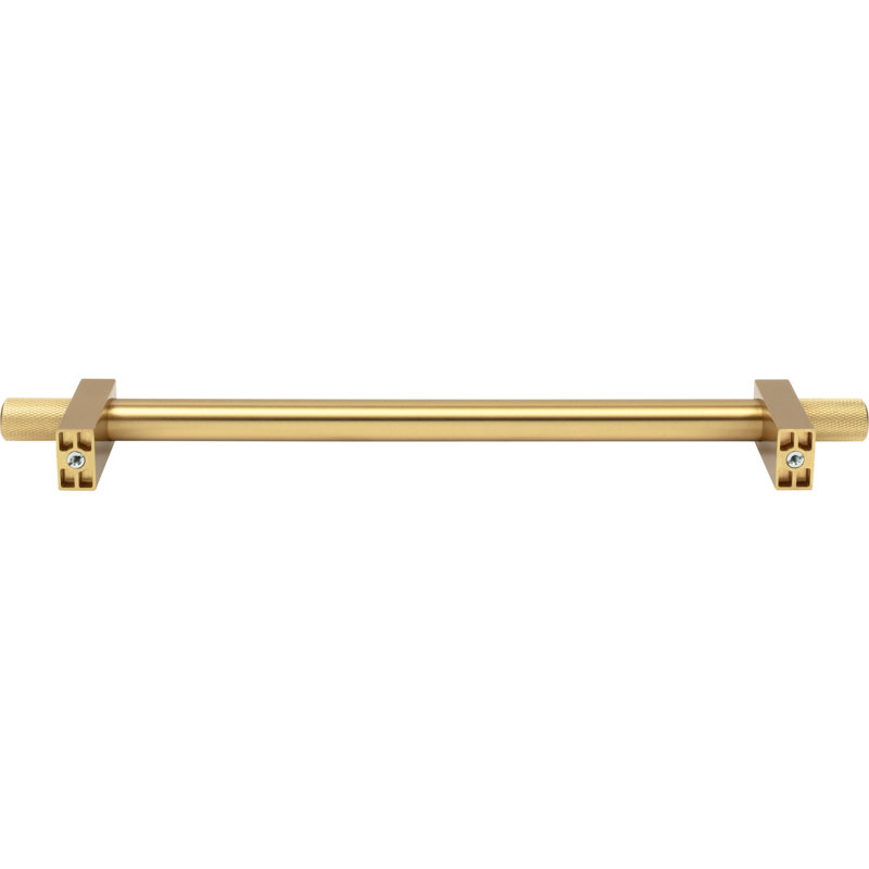 Larkin 4 Knurled Ends Appliance Pull, Brushed Gold, 12"