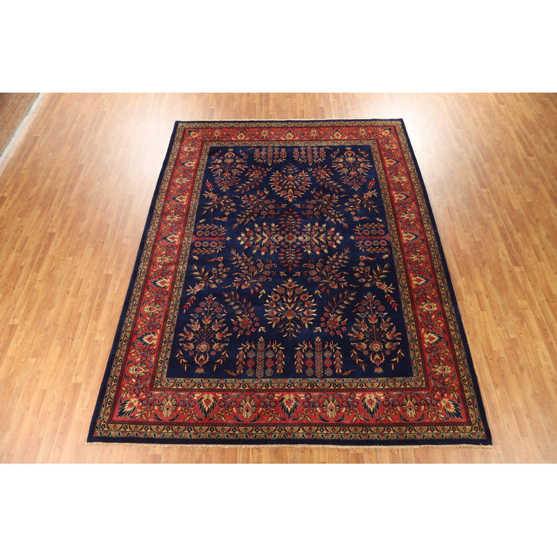 Tapis oriental bleu 9x12