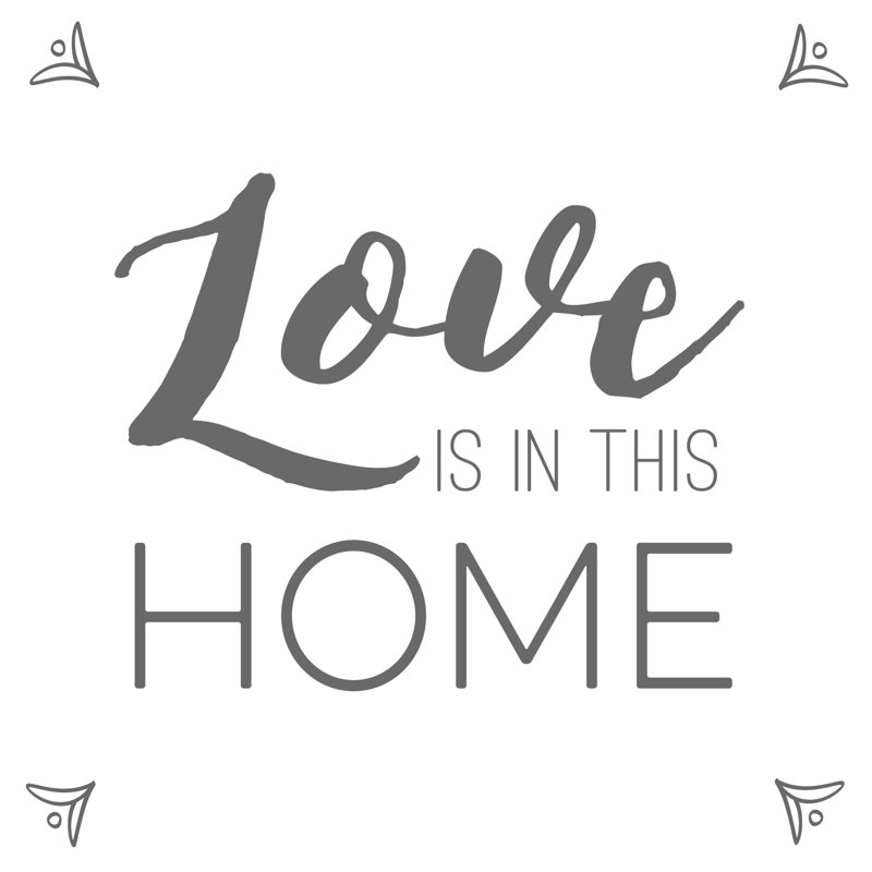 Love In This Home - Wrapped Canvas Print, 76cm H x 76cm W x 3.8cm D