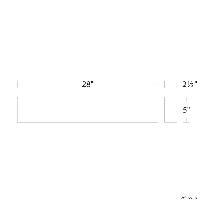 1-Light Dimmable LED White Bath Bar