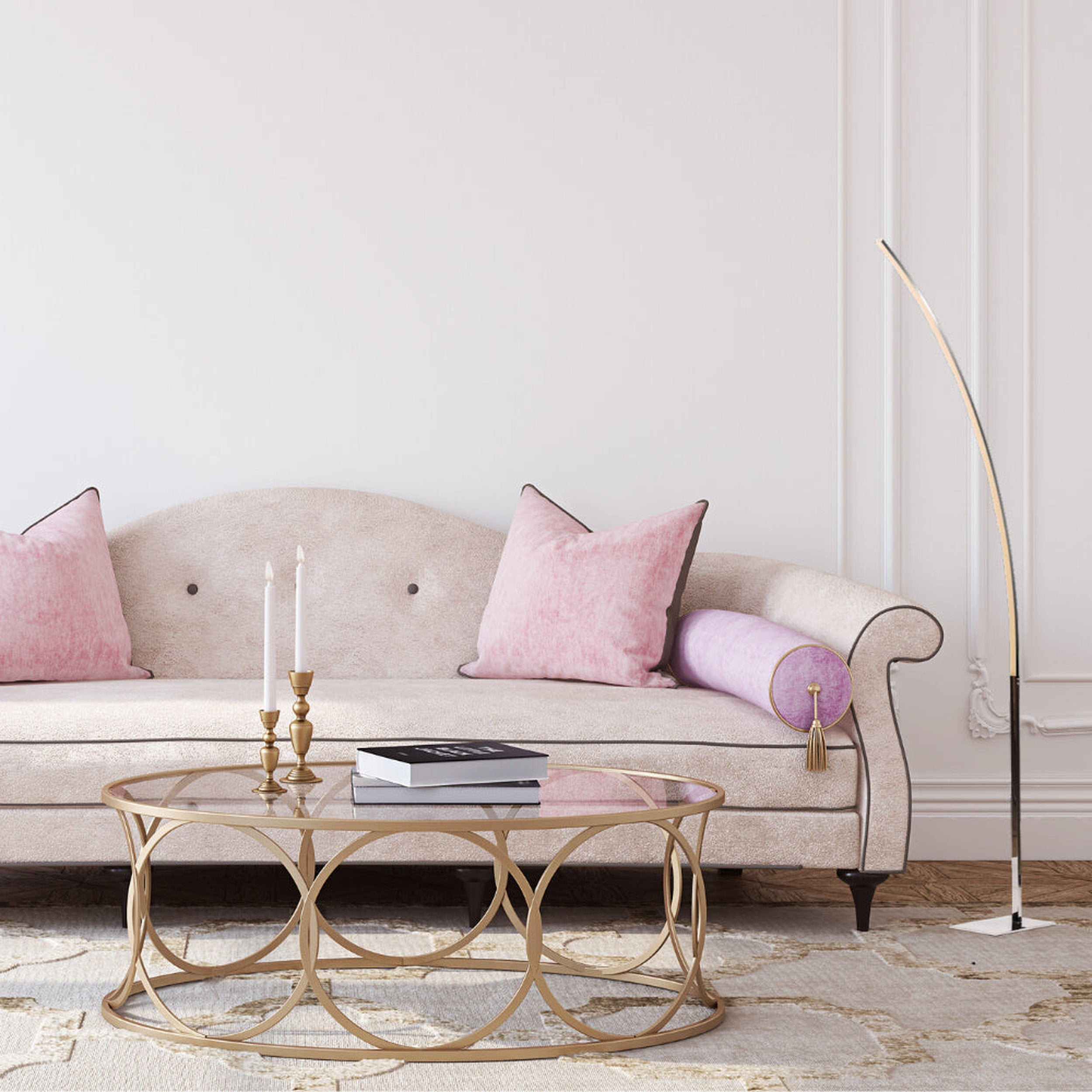 Brayden Studio® Modern Arc Led Chrome 65