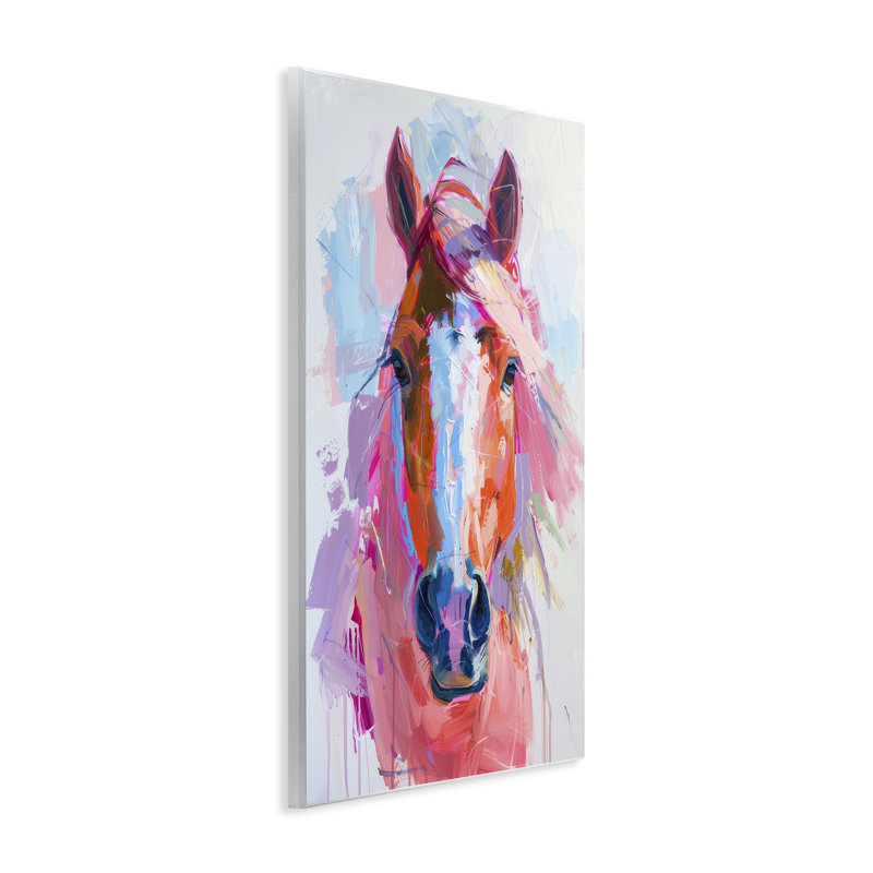 «Sunset Horse Visage» par Petal Prints Design, H 19 po x l 13 po