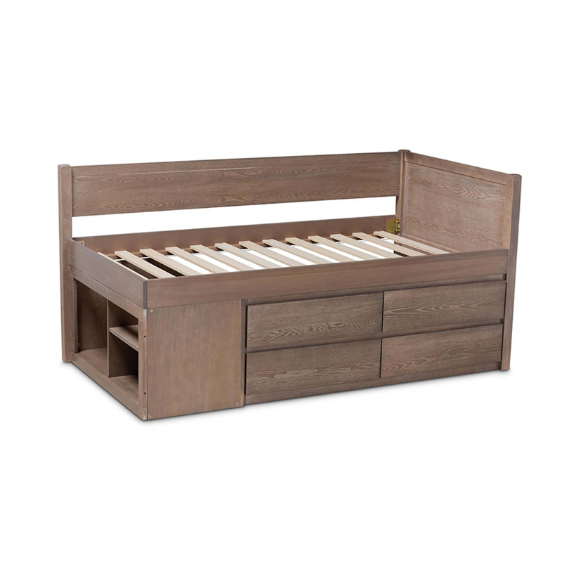Lit plateforme simple avec rangement Flynt
