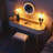 Vanity Table Set with LED Lighted Mirror, 3 Adjustable Lighting Dressing with Touch Switch, 4 Drawers, Cushioned Stool-798216132