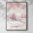 Blush Winter Framed Print - Solid Wood