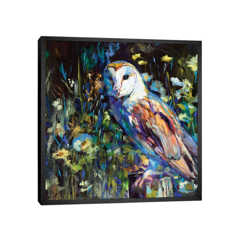 Evening Haunt 1 Piece Painting on Canvas, 66.04 cm H x 66.04 cm W, Black Framed