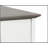 Summy 2 Piece Washed Gray L-Shaped Writing Desk & Storage Cabine Office Set